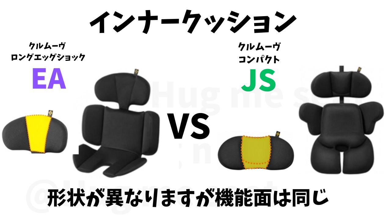 クルムーヴロングEAとクルムーヴコンパクトJSのインナークッションの違い