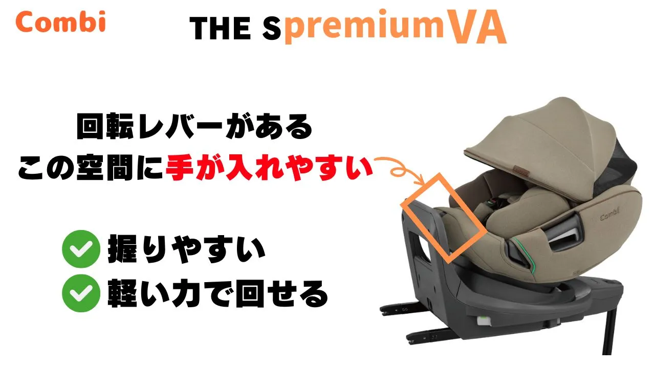 THE S premiumVAの回転レバー