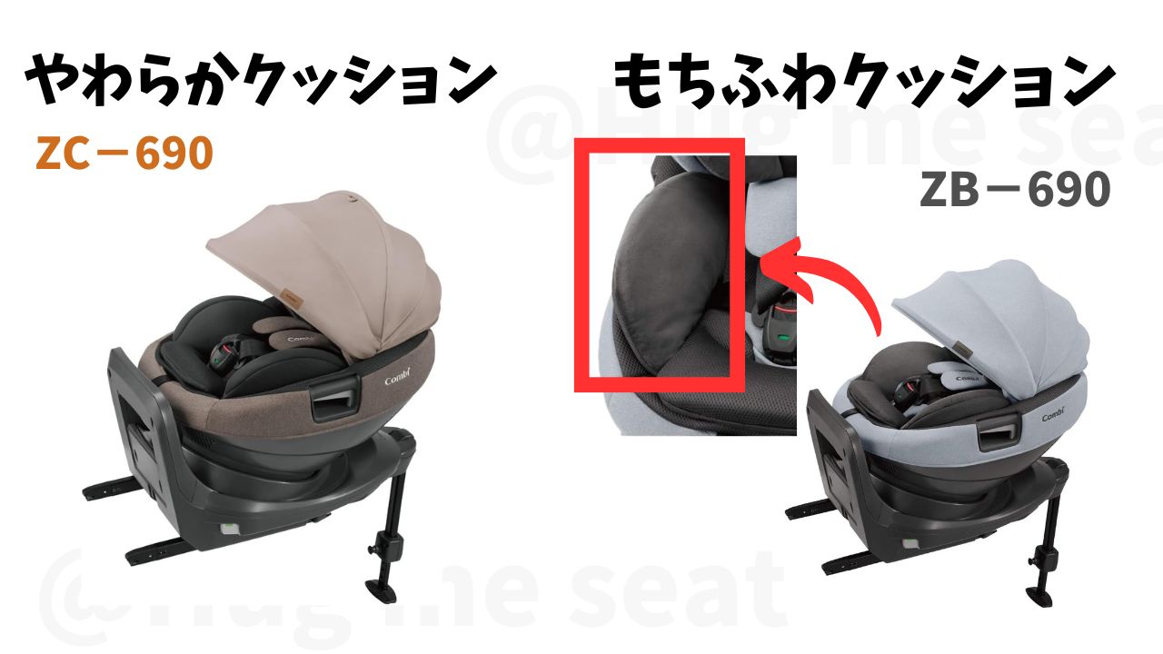 ZC−690とZB−690のクッションの違い