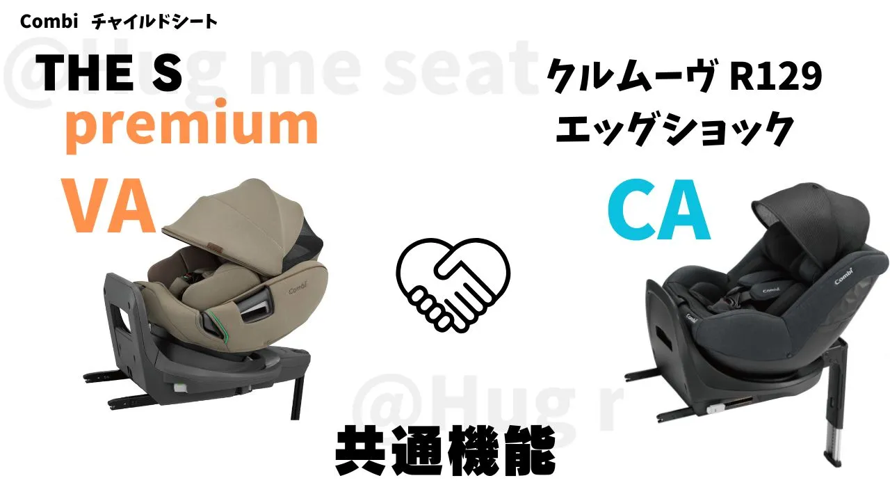 THE S premiumVAとクルムーヴR129CAの共通機能