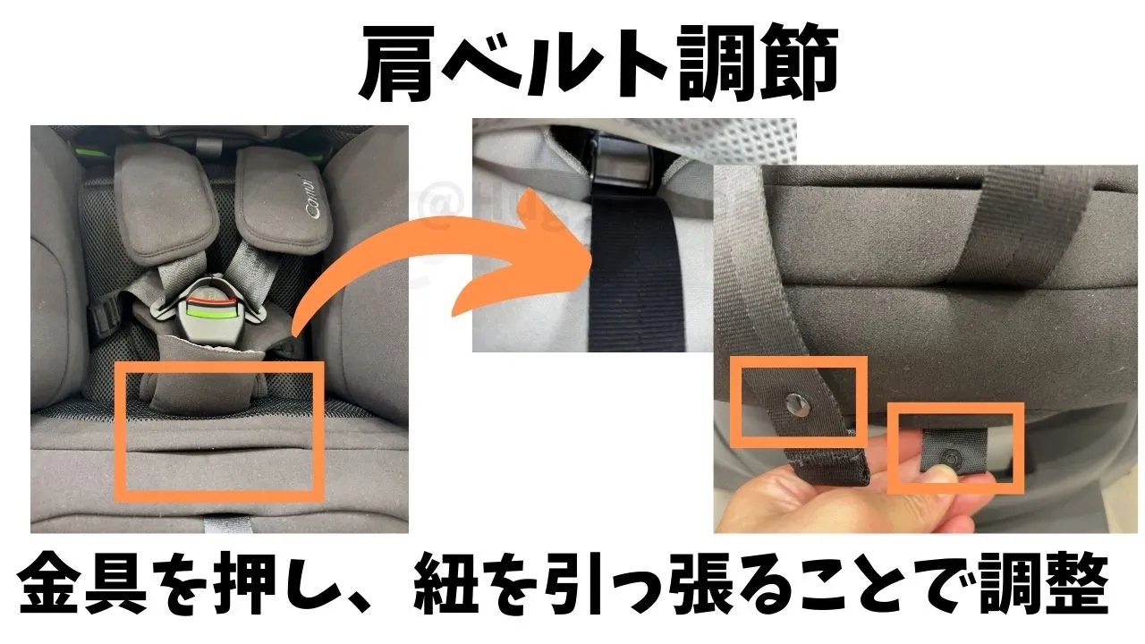 THE S premiumVAの肩ベルトの調節方法