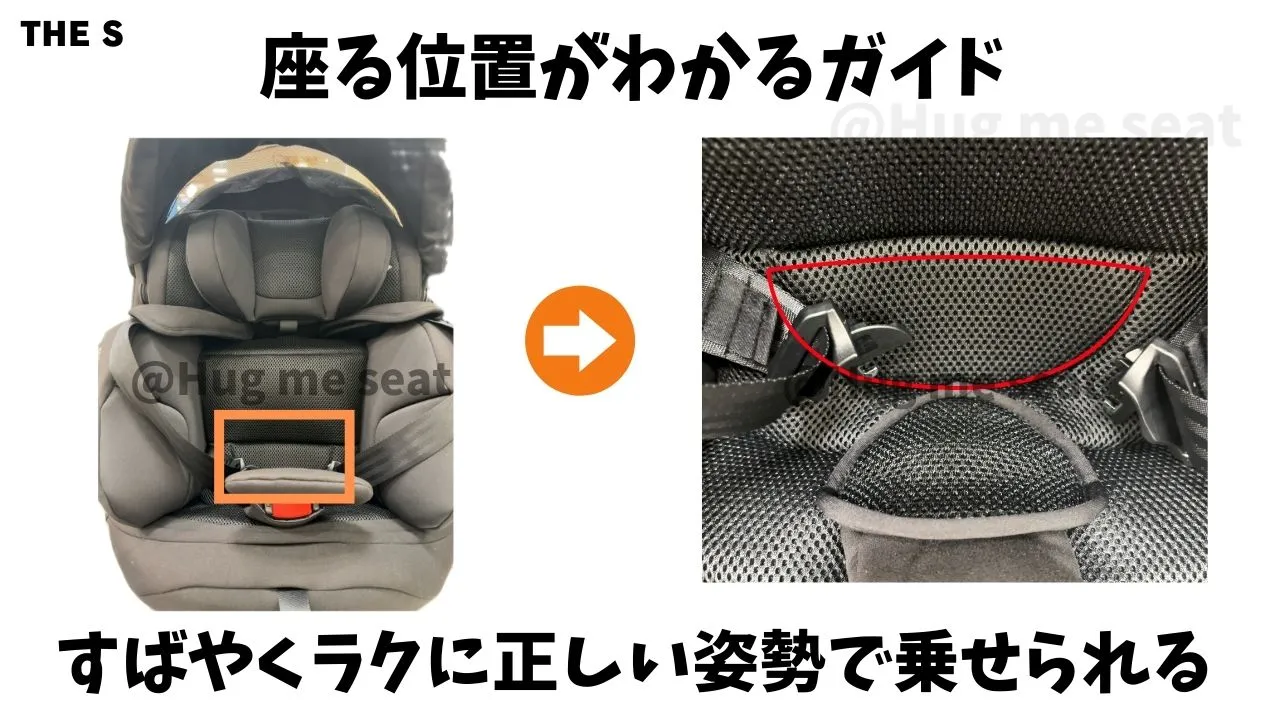  ZFの座る位置がわかる機能
