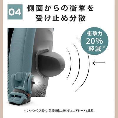側面からの衝撃を吸収