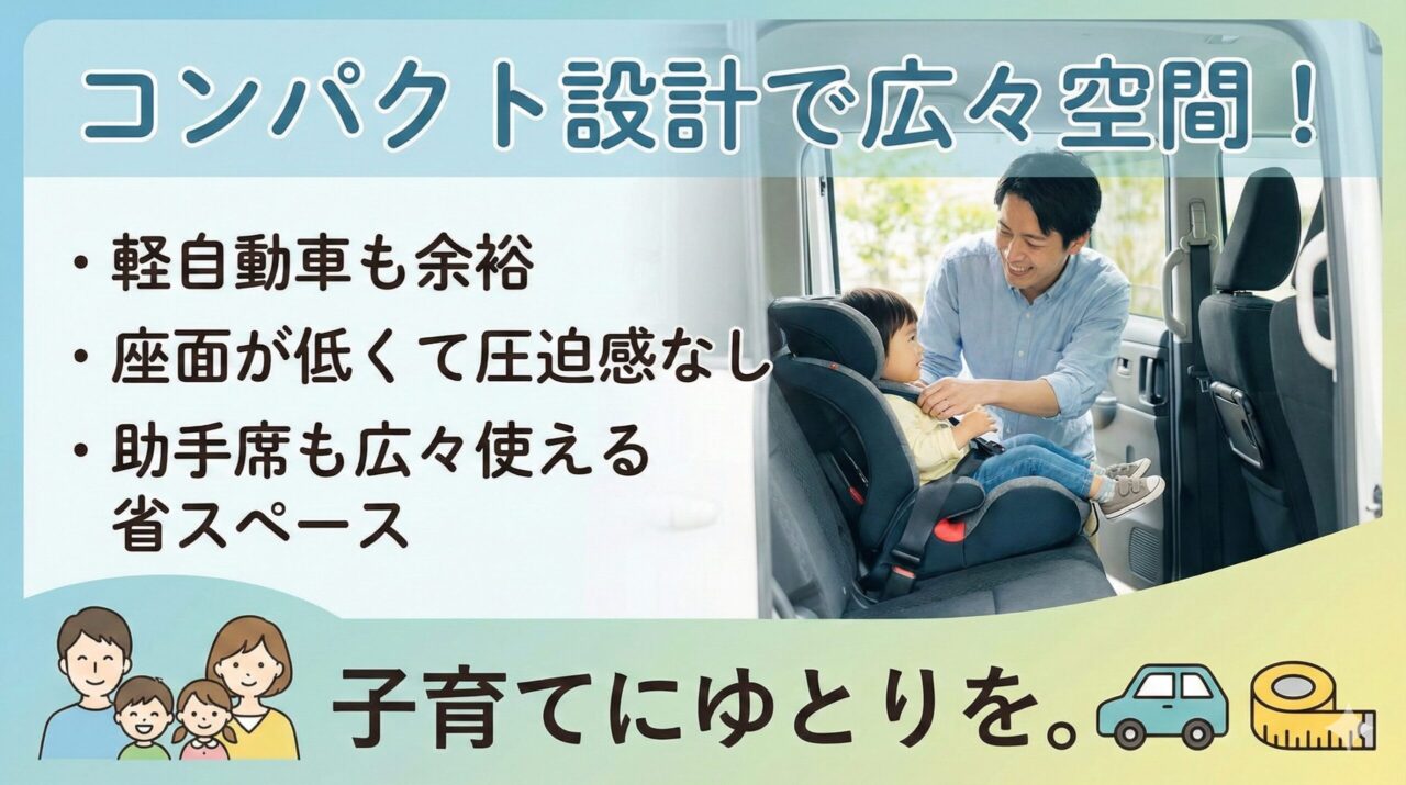 クルムーヴロングEAはコンパクト設計