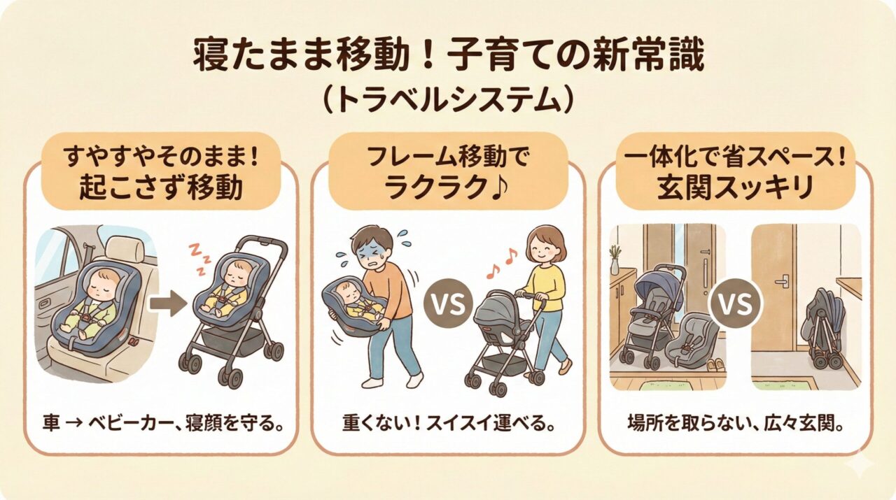 ベビーカーとして使えるメリット