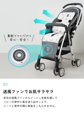 送風ファンでお肌サラサラ