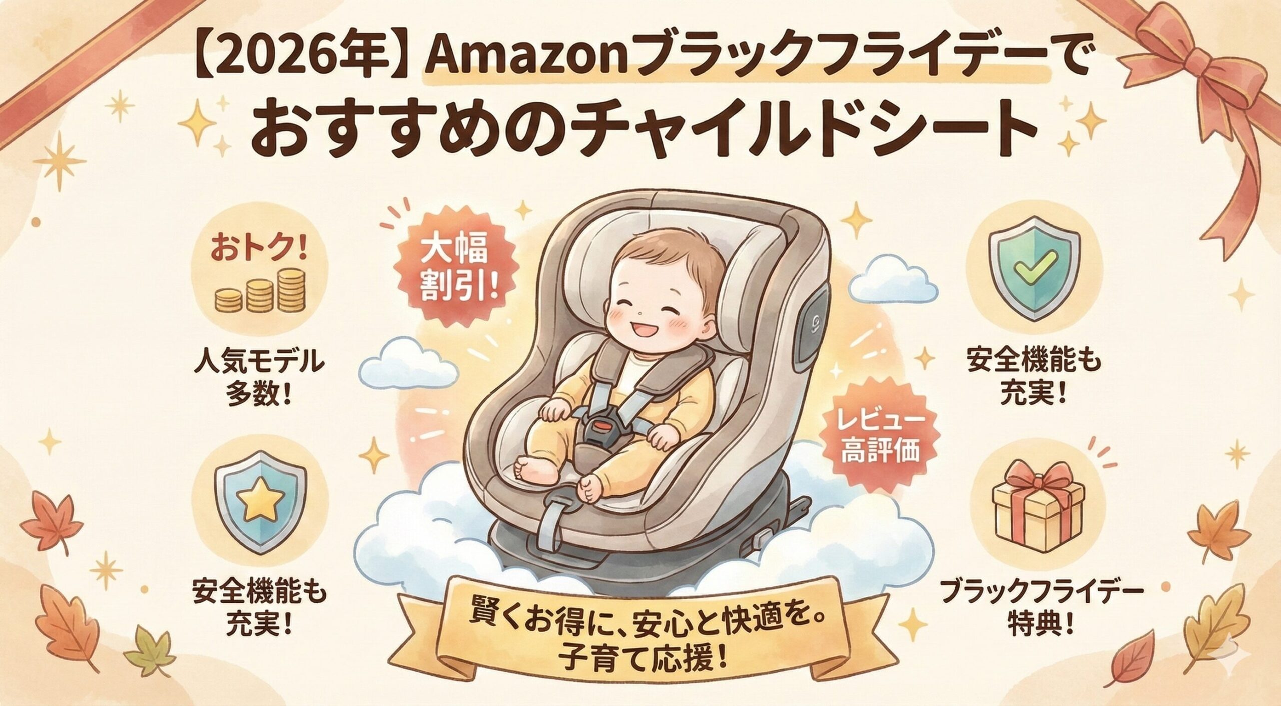 2026年】 Amazonブラックフライデーでおすすめのチャイルドシート