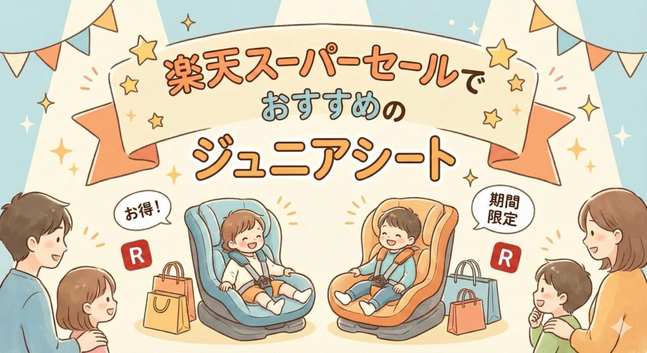 楽天スーパーセールでおすすめのジュニアシート【2025年】
