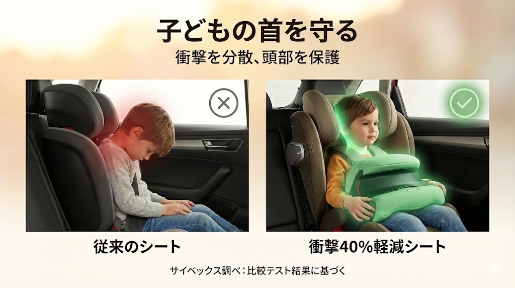 サイベックスパラスG2は衝撃を軽減