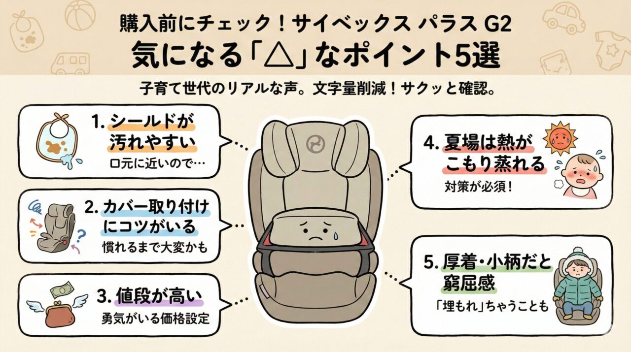 サイベックスパラスG2の悪い口コミ評判5つ