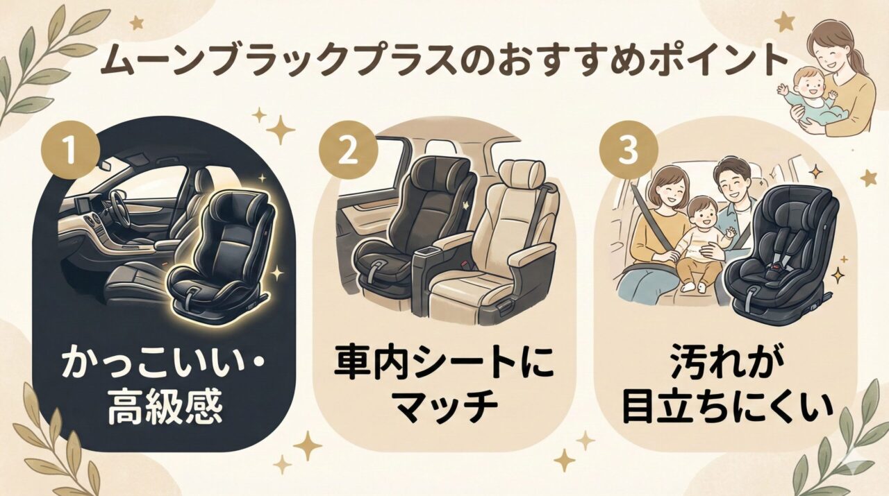 サイベックスパラスG2のムーンブラックプラスおすすめポイント