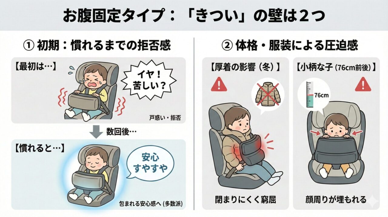 サイベックスパラスG2がきついという意見もあり、そう感じるポイントは2つ。導入初期の拒否反応（慣れの問題）。体格や服装による圧迫感。

