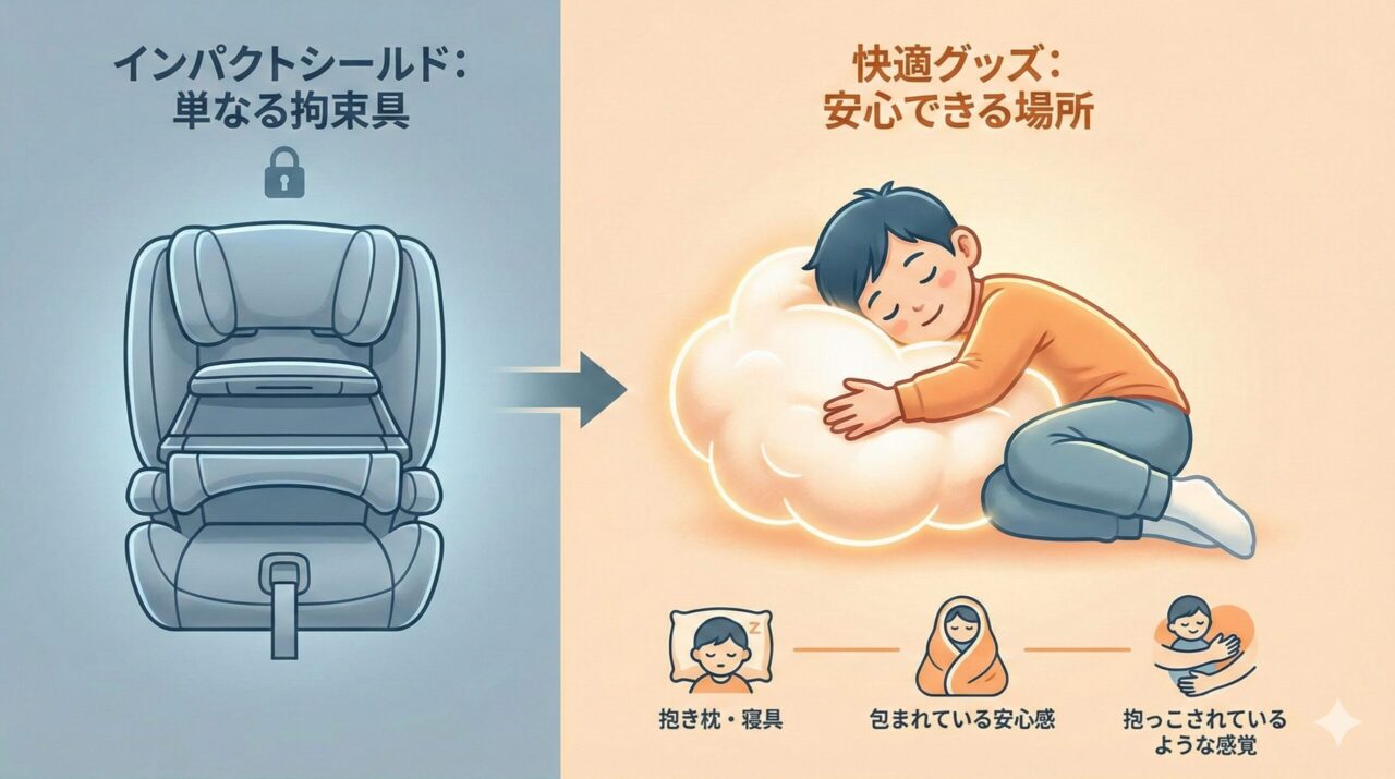 サイベックスパラスG2のインパクトシールドが「安心できる場所」に変わる