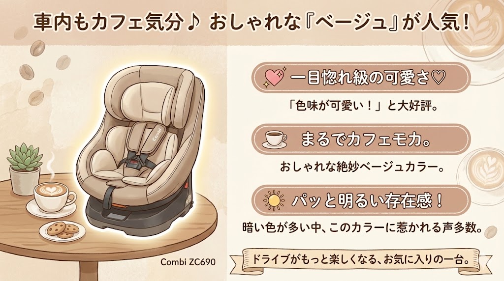 コンビのZC690はカラーがおしゃれ