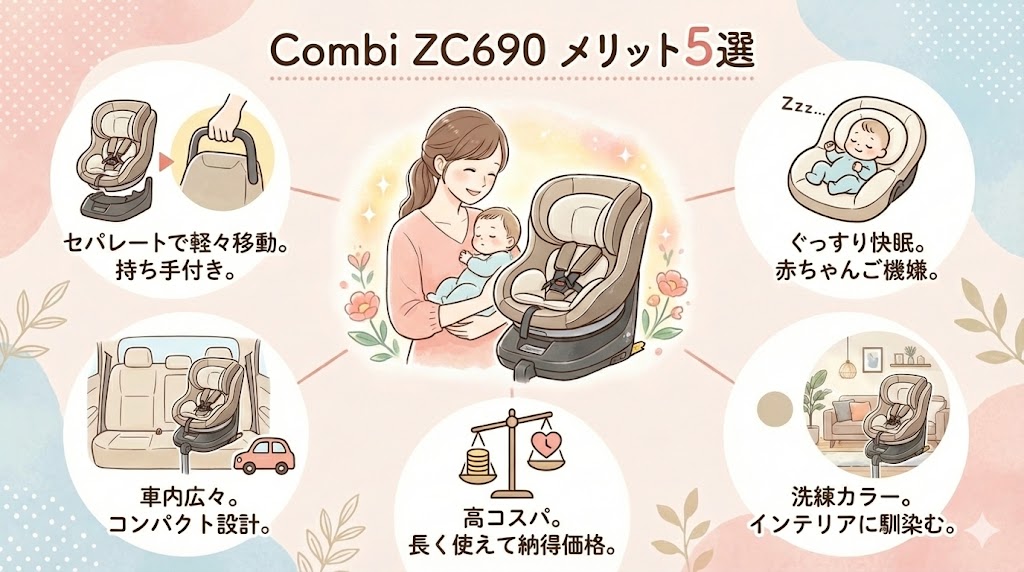コンビのZC690のメリット5つ