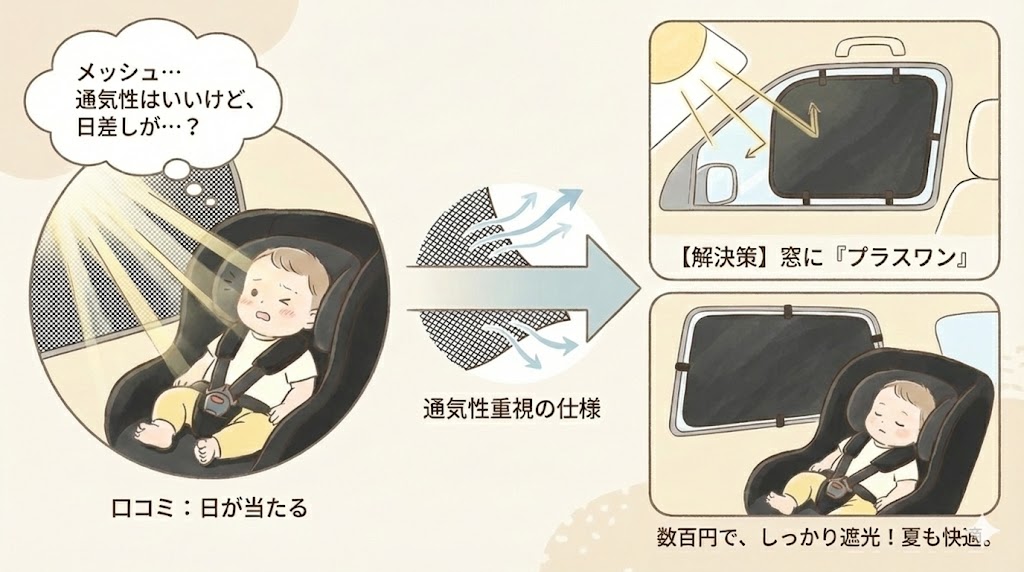 クルムーヴエッグショックCAの日除け