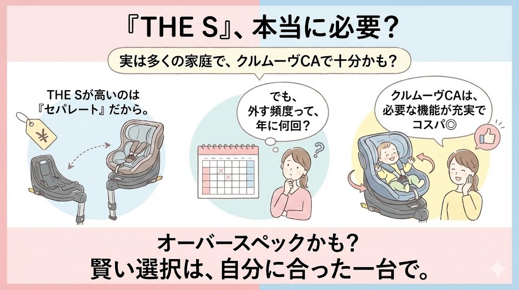 口コミでは語られないTHE Sを選ばなくてもいい理由。クルムーヴエッグショックCAがおすすめな人