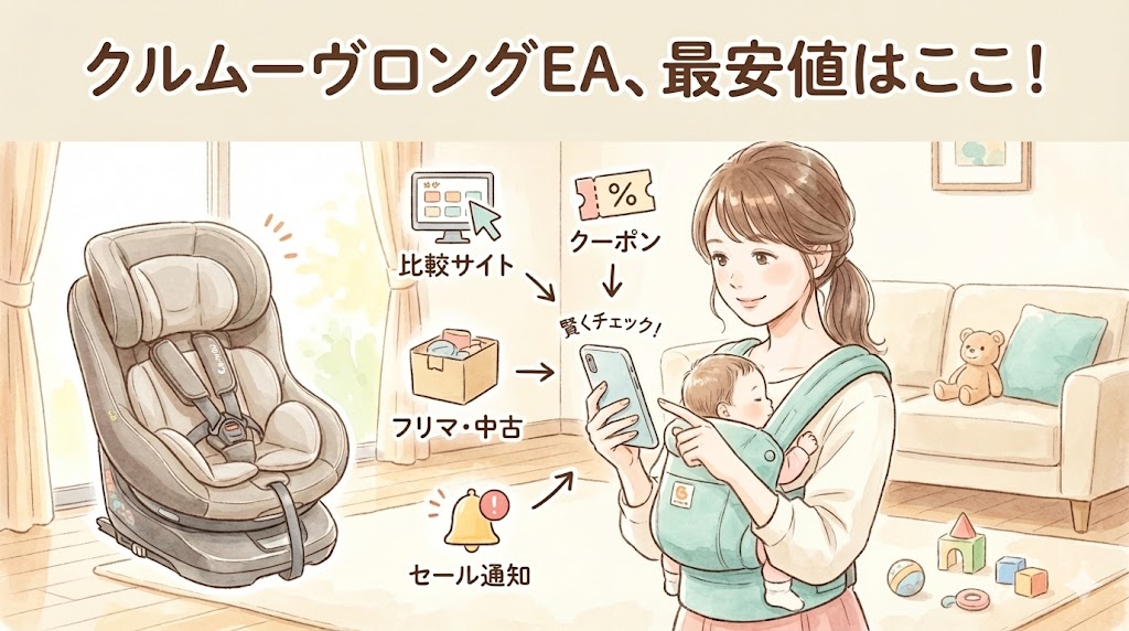 コンビ クルムーヴロングEAを最安値で買う4つのポイントを徹底解説【2026年最新】