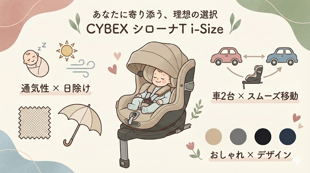 サイベックス シローナT i-Sizeがおすすめな人のポイント3つ