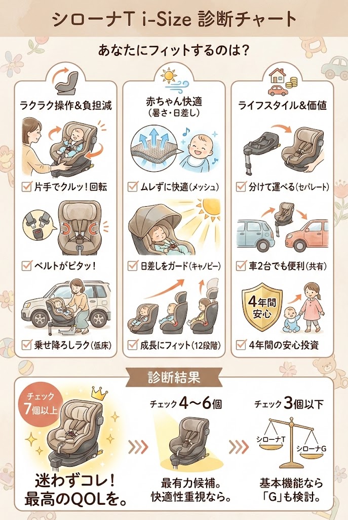 サイベックスシローナT i-Sizeの診断チャート