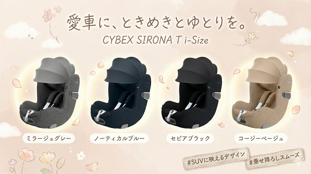 サイベックス シローナT i-Sizeのカラー展開4つ