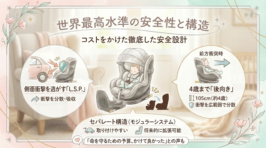 サイベックス シローナT i-Sizeは安全性が高い