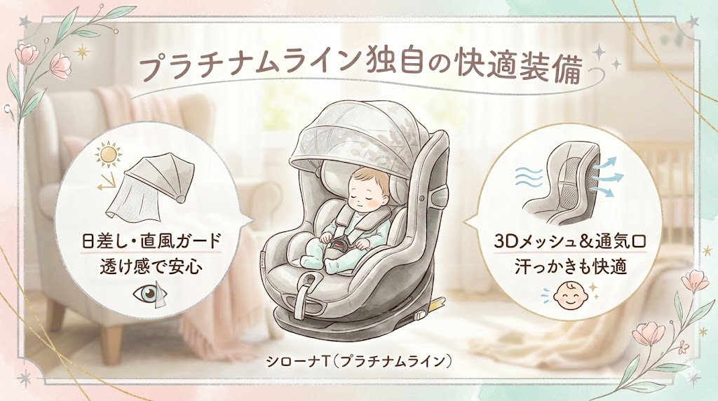 サイベックス シローナT i-Sizeは最上位の「プラチナムライン」