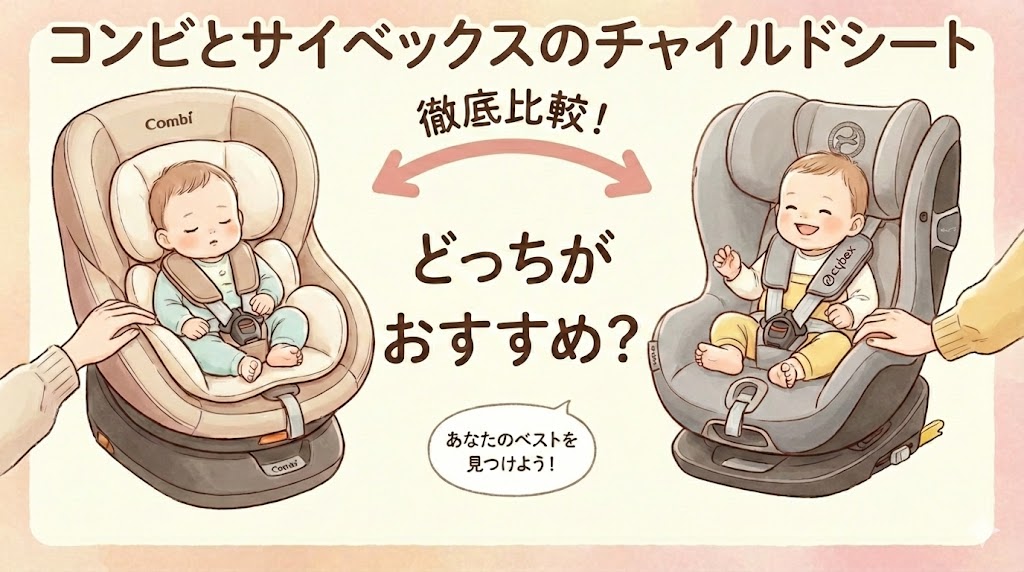 【2026年最新】コンビ・サイベックスのチャイルドシート違いを徹底比較!どっちがおすすめ?