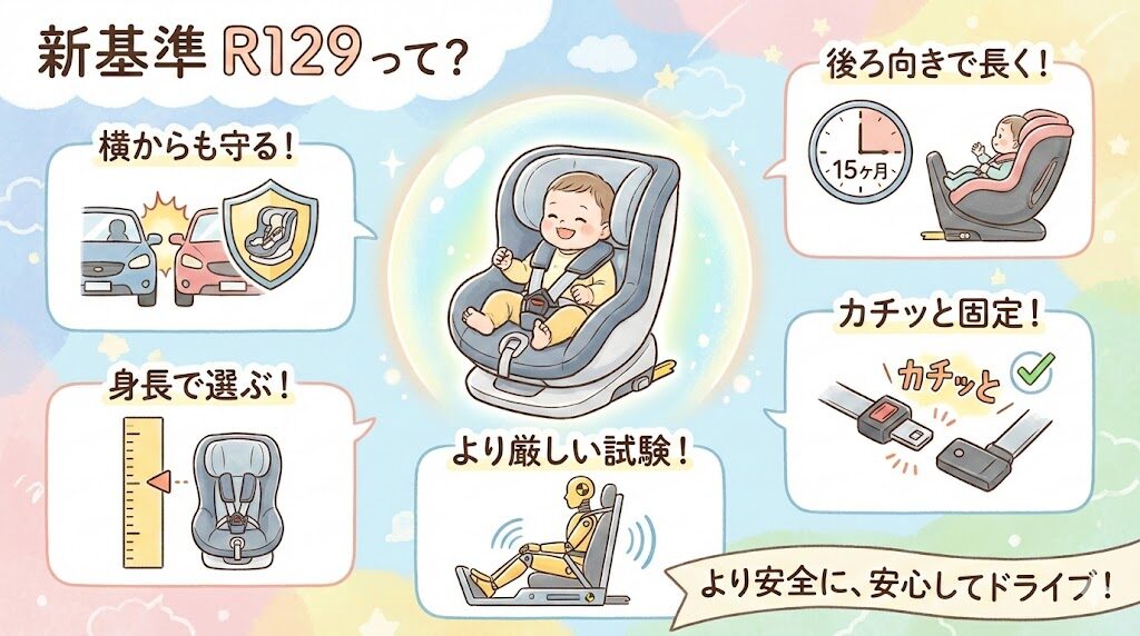 チャイルドシートの世界最高基準R129
