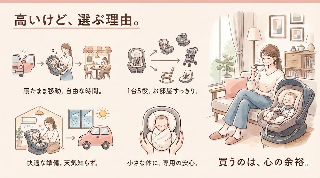 アップリカのベビーシートの良さ
