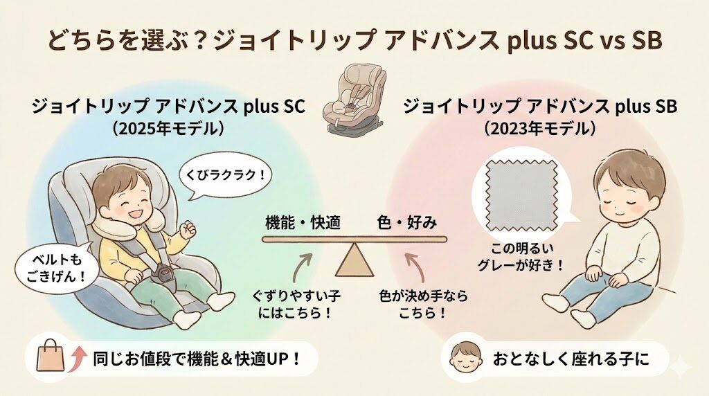 ジョイトリップアドバンス plus SCとジョイトリップ アドバンス plus SBの違いどっちを選ぶ？