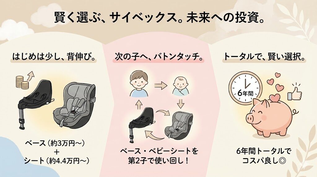 サイベックスのチャイルドシートの値段