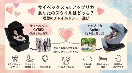 サイベックスとアップリカの違い｜どっちのチャイルドシートがおすすめ？