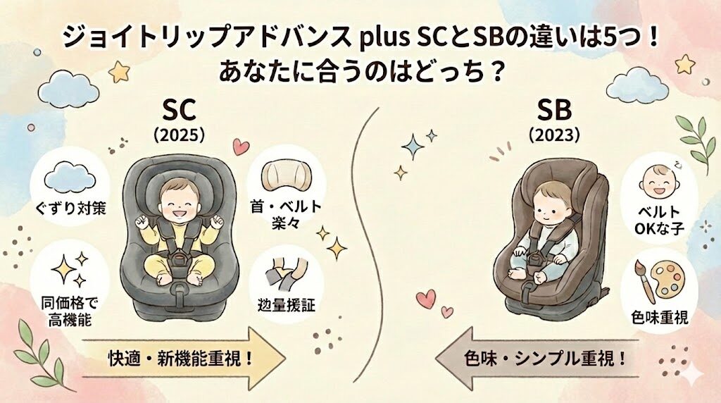 ジョイトリップアドバンス plus SCとジョイトリップ アドバンス plus SBの違い5つ