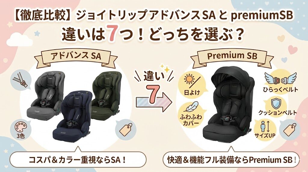 ジョイトリップアドバンスSAとpremiumSBの違いは7つ！どっちがおすすめ？