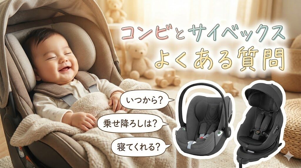 コンビとサイベックスのチャイルドシートに関するよくある質問