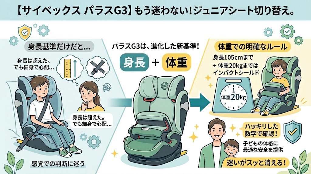 「体重」の目安がプラス！切り替えタイミングで迷いたくない人