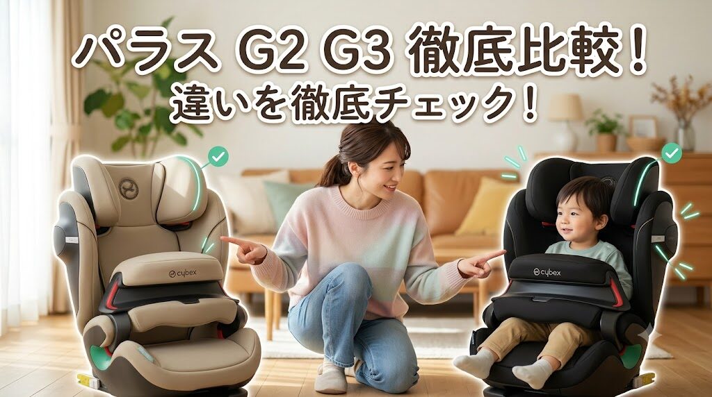 【結論】サイベックスパラスG2とパラスG3の違いチェックポイント