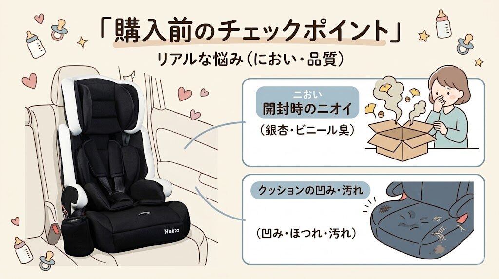 ネビオのポップピットFの悪い口コミ|開封時に強い臭い、ビニール臭がする・品質管理に問題が見える