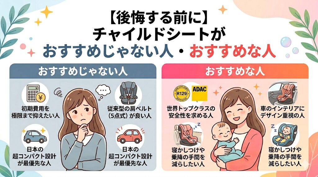 【後悔する前に】サイベックスのチャイルドシートがおすすめじゃない人・おすすめな人