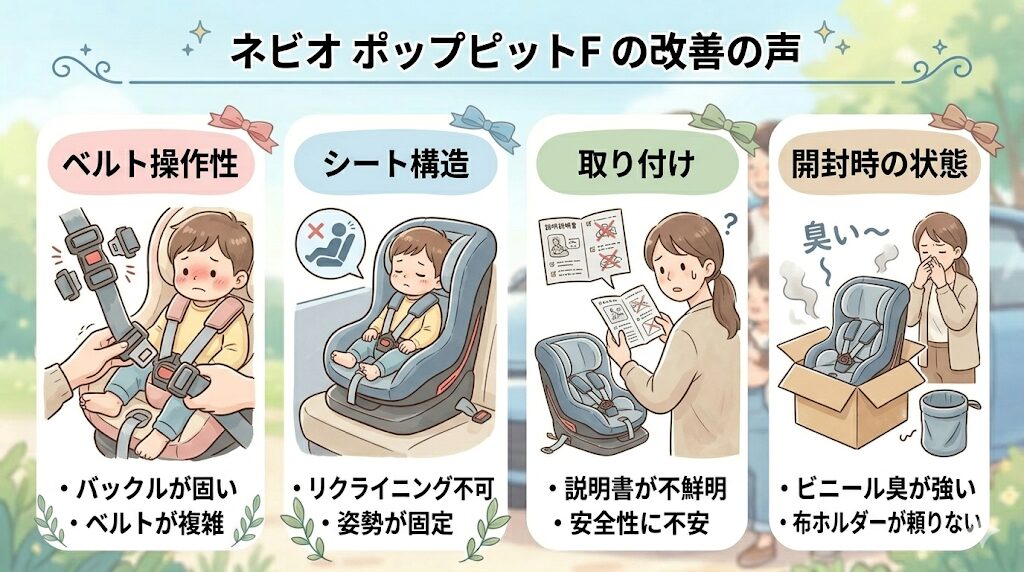 ネビオのポップピットFの悪い口コミ5つ