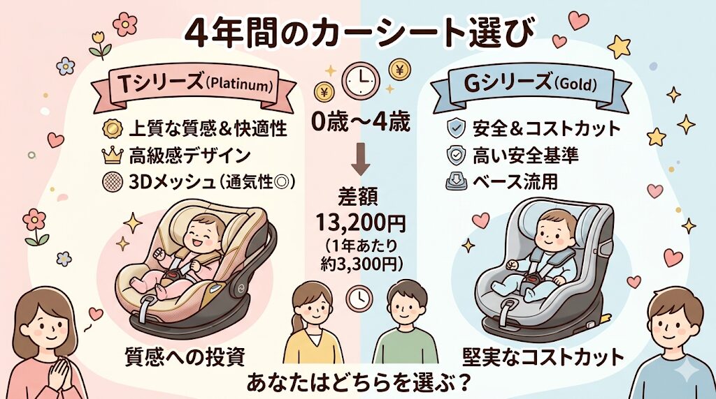 TシリーズとGシリーズどっちがおすすめ?