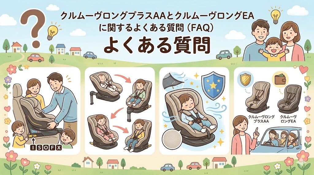 クルムーヴロングプラスAAとクルムーヴロングEAに関するよくある質問