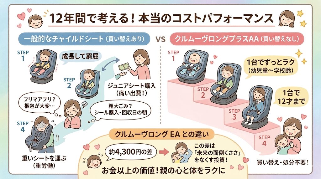 購入から処分まで12年間のトータルコストで見える本当のコストパフォーマンス