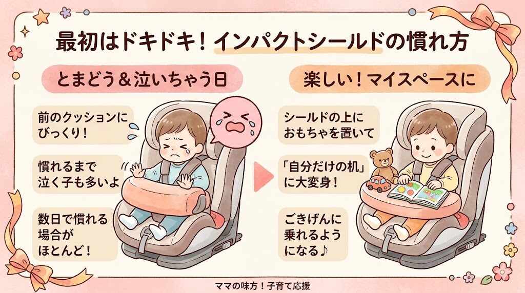 サイベックスパラスG3の悪い口コミ：最初はインパクトシールドを嫌がる場合もある