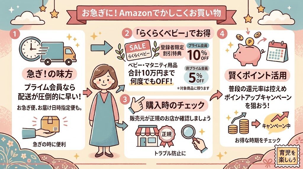 Amazon：急ぎで欲しいプライム会員ならAmazon
