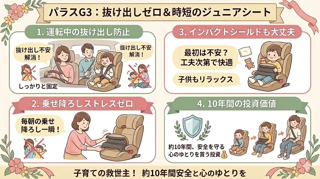 まとめ：サイベックスパラスG3は抜け出しゼロ＆乗せ降ろし一瞬！コスパ最強の救世主