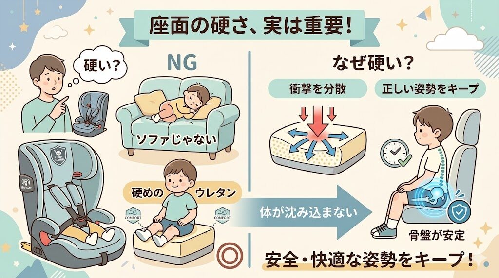 リライドE ABとリライドABは座面のクッション性がやや硬く感じやすい